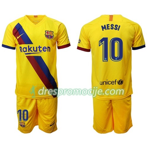 FC Barcelona Dres Lionel Messi 10 Dječji Gostujući 2019/2020 Kratkih Rukava FC Barcelona Dres Lionel Messi 10 Dječji Gostujući 2019/2020 Kratkih Rukava